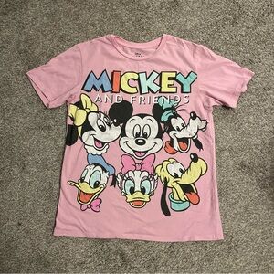 Disney Mickey and Friends Pink Graphic Tee women’s small